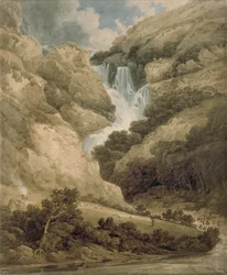 La garganta de Watendlath con las cataratas de Lodore